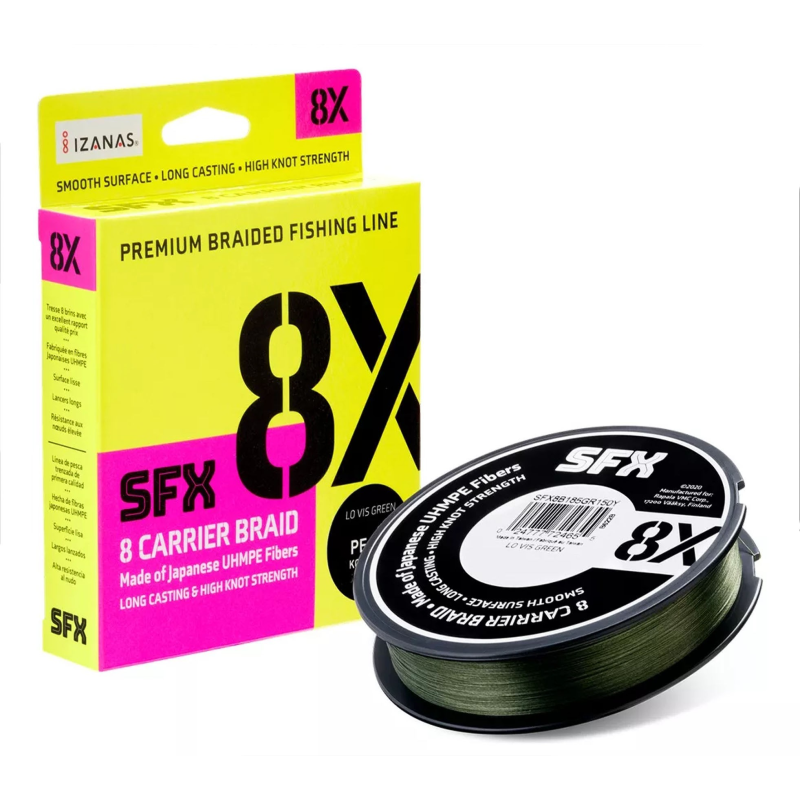 MULTIFILAMENTO SUFIX 832 VERDE 250m 0.20 VERDE