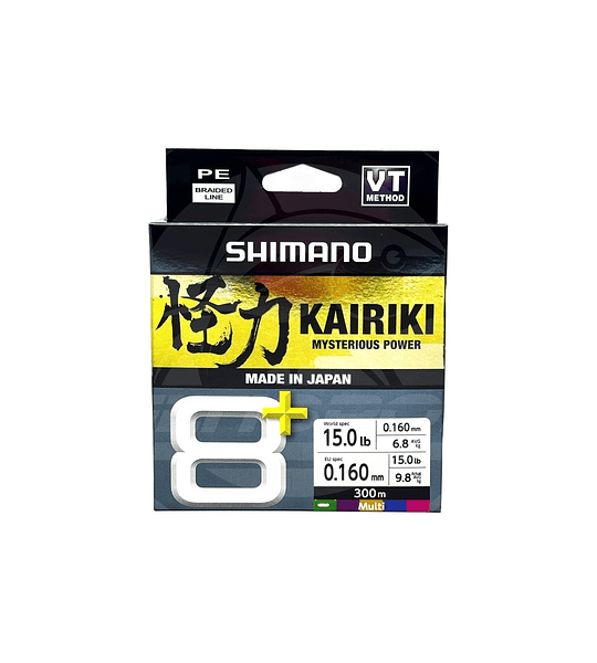 MULTIFILAMENTO SHIMANO KAIRIKI 8+PLUS MULTICOLOR