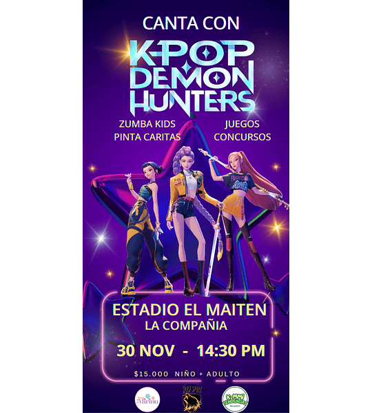ENTRADA K-POP DEMON HUNTER 