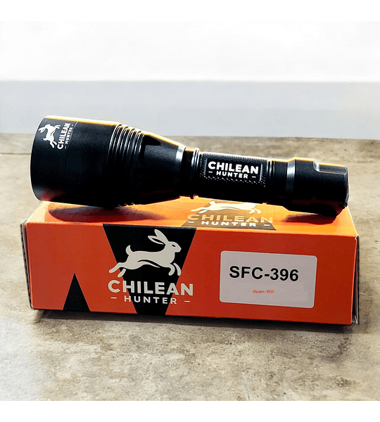 LINTERNA CHILEAN HUNTER OSRAM ROJA