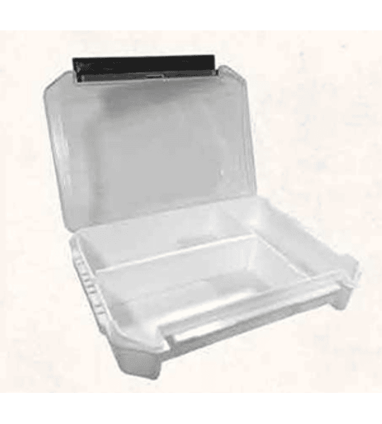 CAJA DE SEÑUELOS BLANCA TAPA TRASPARENTE 21 14 4 3 DIVISIONES YAFU