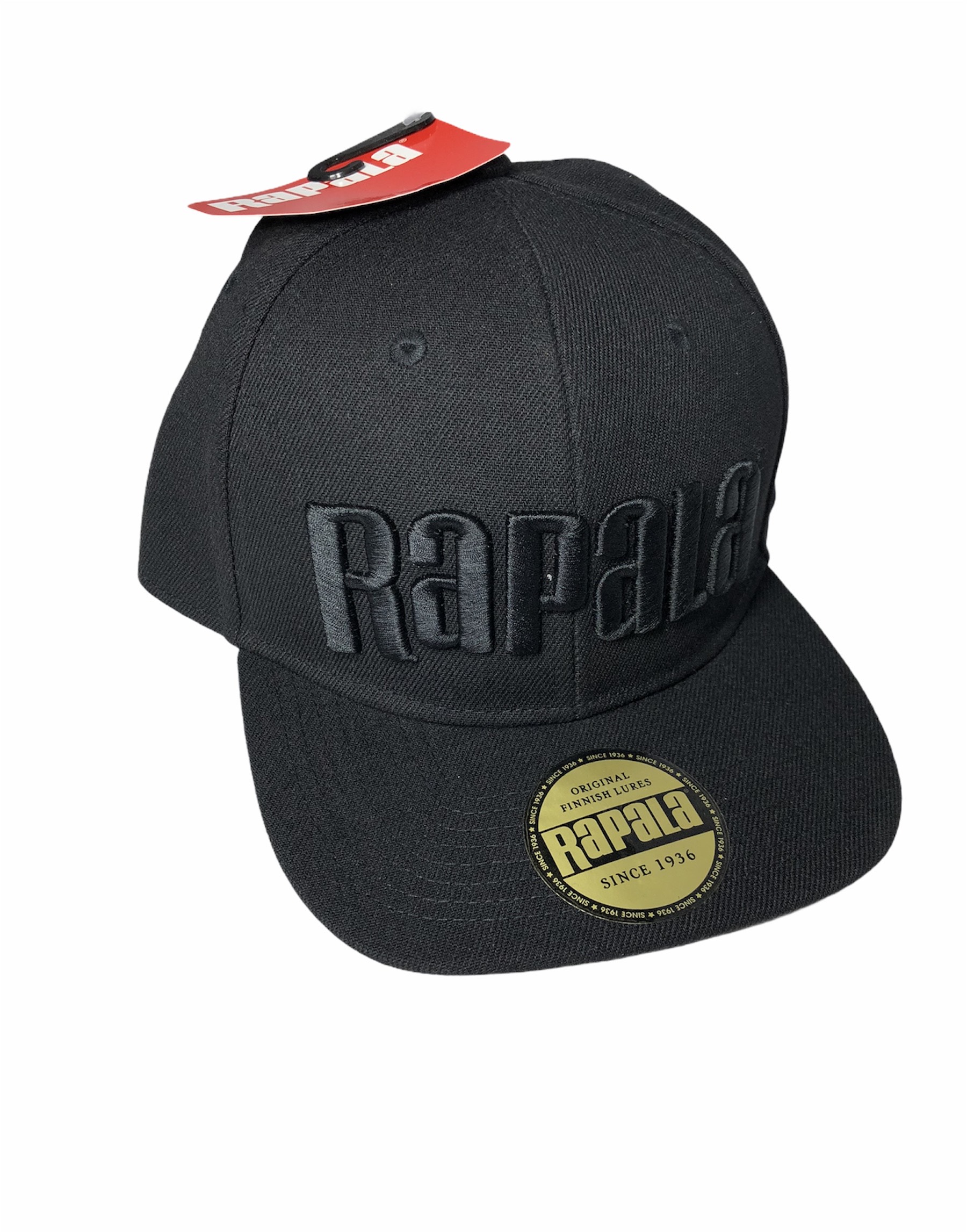 GORRO RAPALA NEGRO (VISERA PLANA)