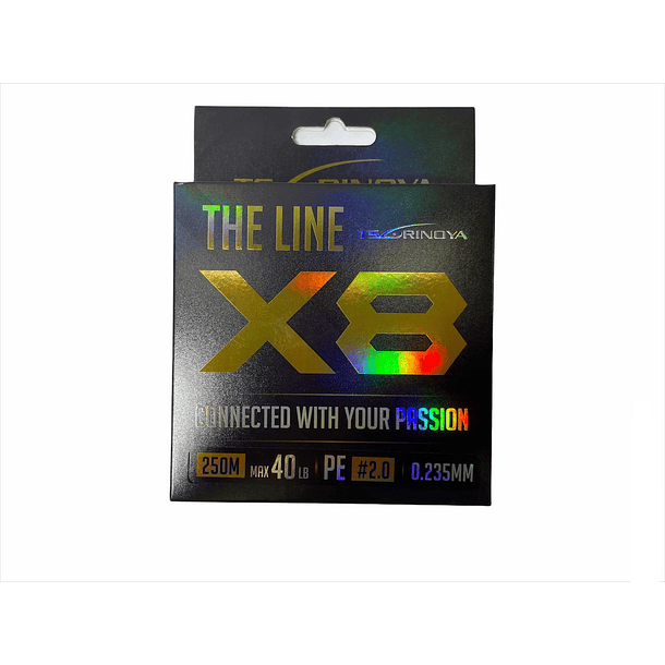 Tsurinoya the line x8 0.23mm 250mts 40lbs (verde limon)