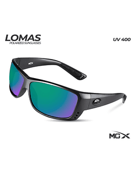 MGX lentes lomas #003 (marco negro/cristal azul verdoso)