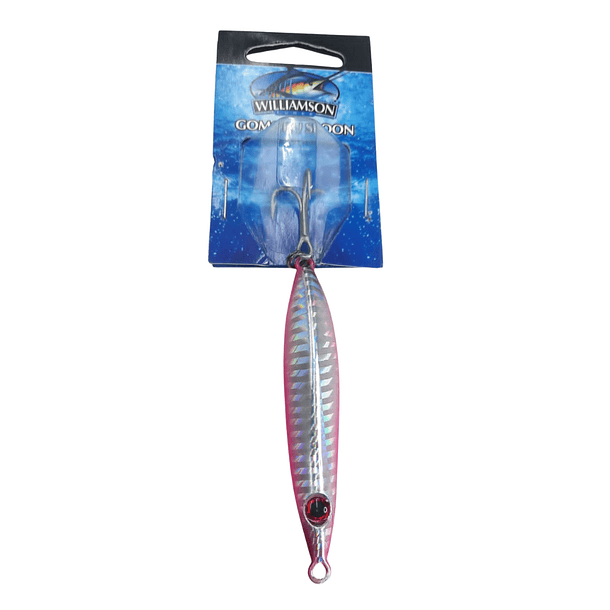 williamson gomoku lead spoon 35g  silver pink purple