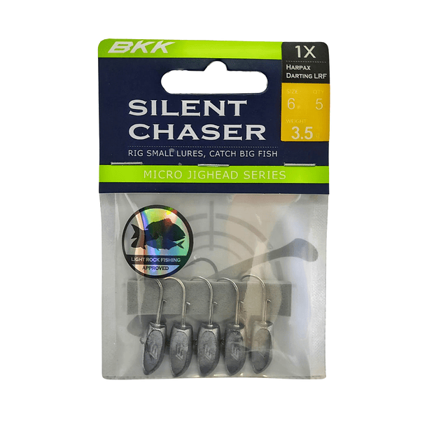 MICRO JIGHEAD BKK SILENT CHASER #6 / 3,5 gr/ 5 unidades Harpax LRF 1