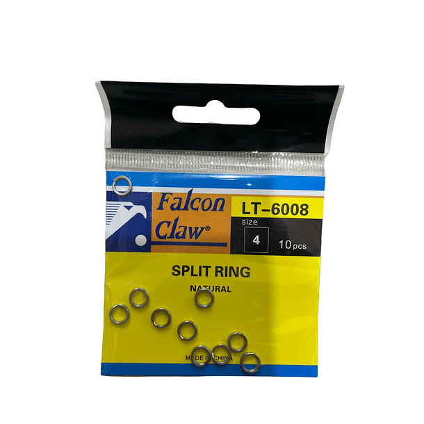 Argolla Falcon Claw #4mm 10u 