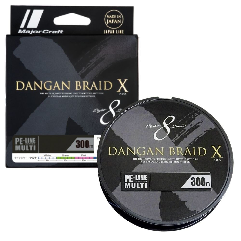 Dangan Braid X x8 35Lb  300m  multicolor 