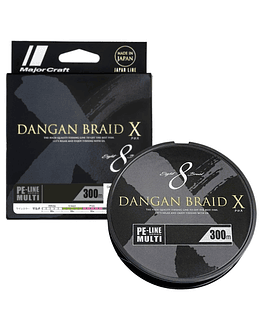 Dangan Braid X x8 35Lb (0,20mm) 300m  multicolor 