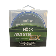  MULTIFILAMENTO MGX MAXIS SSB 12X 0.33MM - 28.1KG -250M Azul