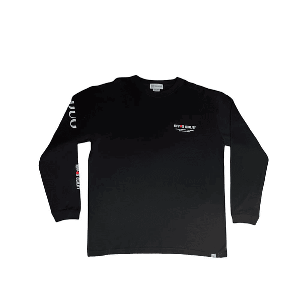 POLERA DUO MANGA LARGA NEGRA