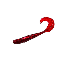 Vinilo Grub Worm Lure  85mm/ 2.4g Rojo