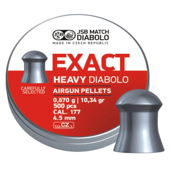 JSB Exact Heavy Diabolo 4.5mm/ 10.34gr/ 500pcs 
