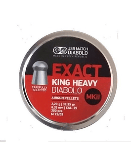 JSB Exact King Heavy 33.95gr/ 6.35mm/ 300pcs