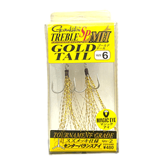 Triple Gamakatsu SPMH Gold Tail #6