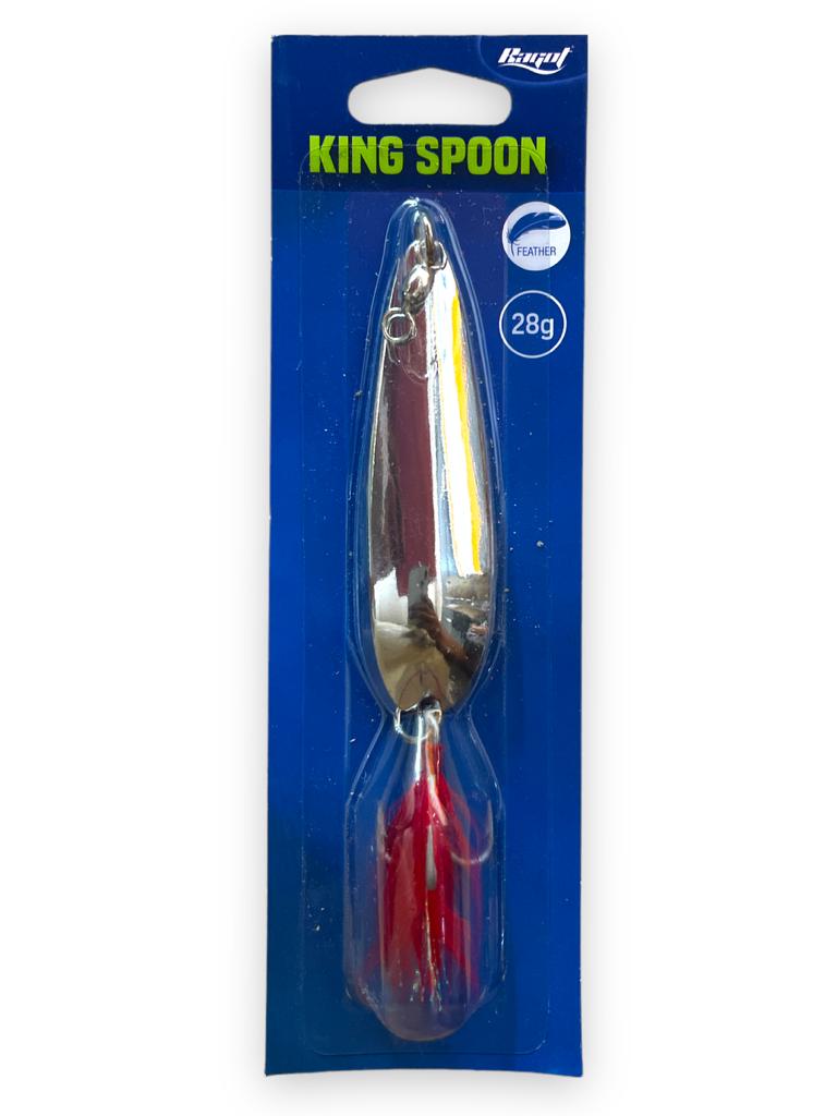 Cuchara de pesca King Spoon 28gr Plateada