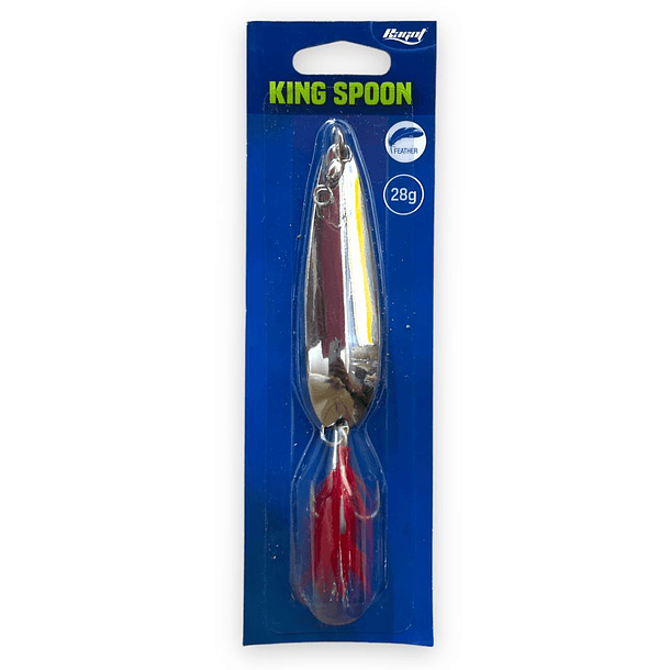 Cuchara de pesca King Spoon 28gr Plateada