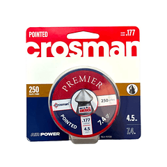 Crosman Premier Pointed 4.5 / 7.4gr / 250unidades