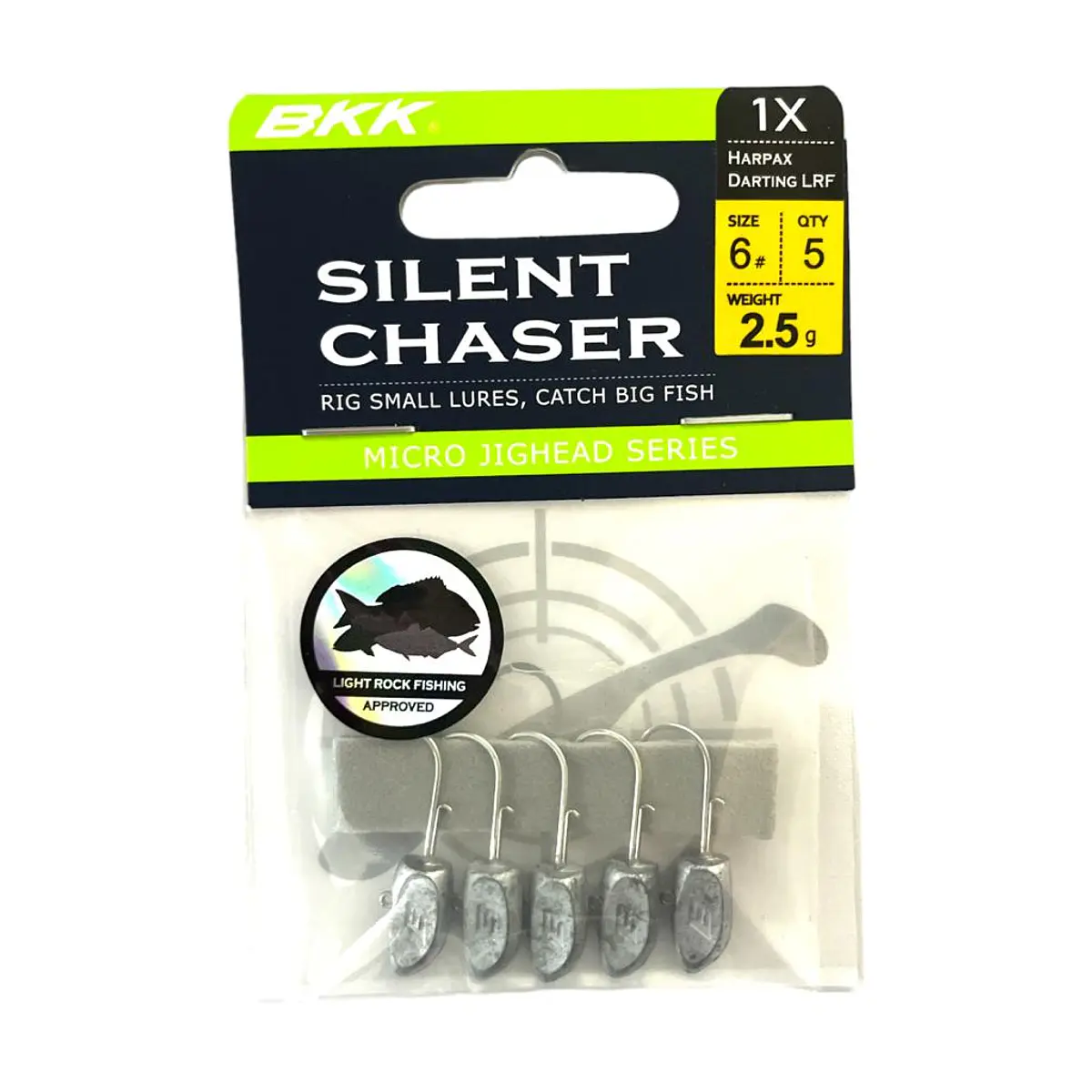 Silent Chaser #6 / 2.5g / 5unidades / Harpax Darting LRF