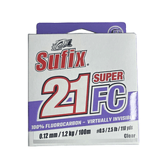Sufix Fluorocarbono Super 21 FC  0.12mm/ 1.2kg/ 100