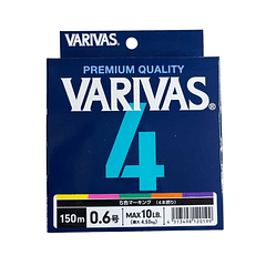 Varivas Linea Trenzada P4/ 0.6 / 4.53kg/ 150m/ Multicolor 
