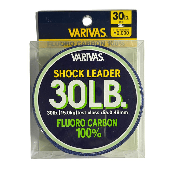 Shock Leader- Fluorocarbono Varivas 30LB/ 15.0kg / 0.48mm