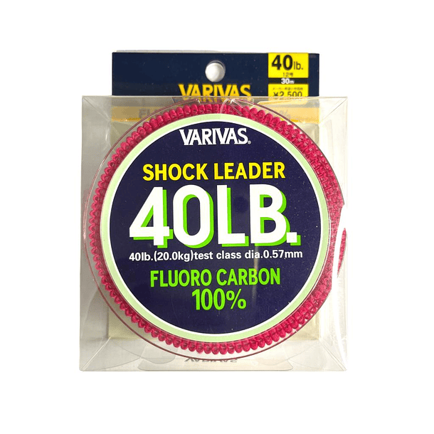 Shock Leader- Fluorocarbono Varivas 40LB/ 20.0kg / 0.57mm