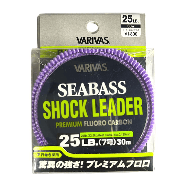 Seabass Shock Leader Fluorocarbono 25LB/ 12.5kg/ 0.435mm/ 30m