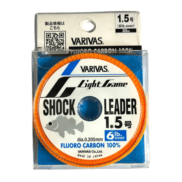 Varivas Light Game Shock Leader Fluorocarbono 1.5 / 6Lb/ 30m/ 0.205mm