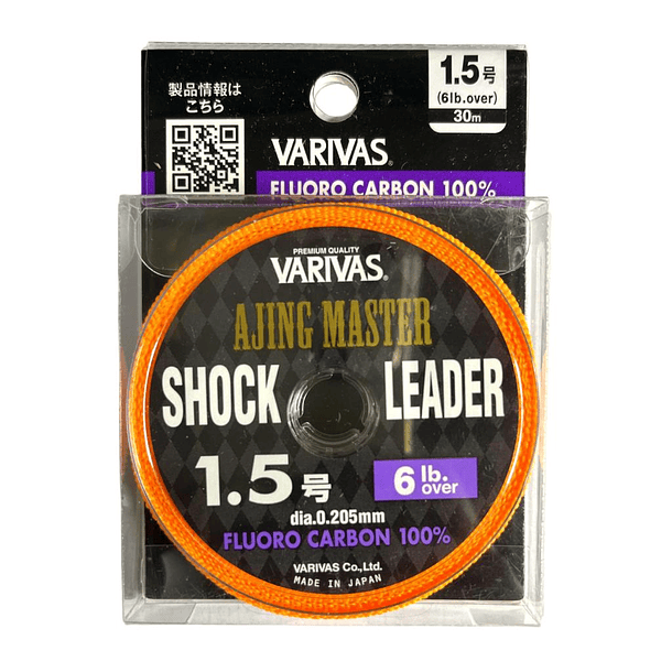 Varivas Ajing Master  Fluorocarbon 1.5/ 6Lb/ 30m/ 0.205mm