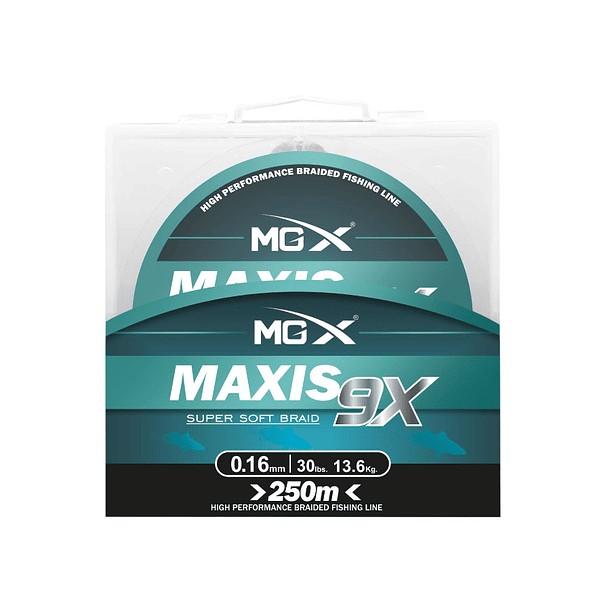 Multifilamento MGX Maxis SSB 9 0.16mm  / 13.6kg/ 250m 1