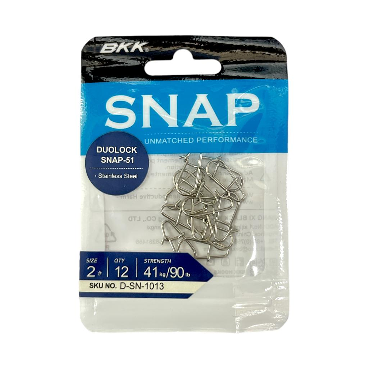 Hooks Catalogue BKK Snap Size 2 Quantité 10 Strenght 14 Kg Hooks Logo