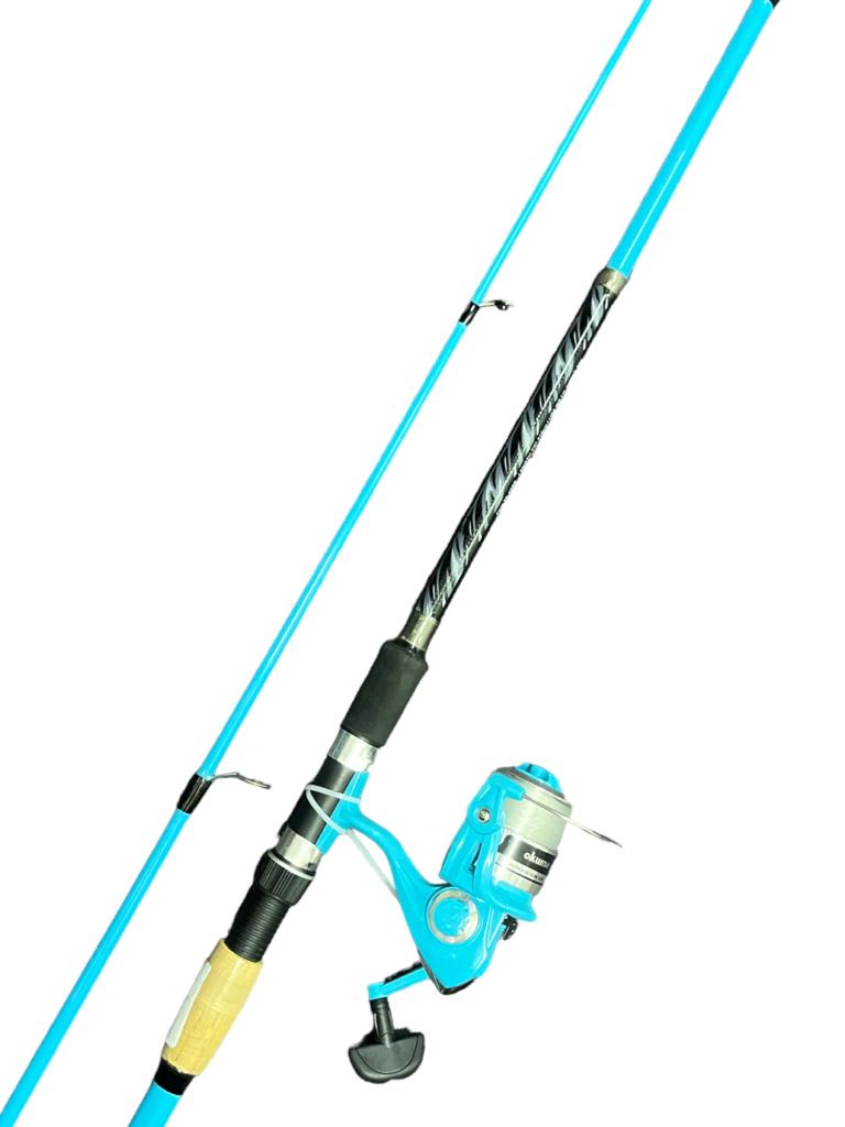 Canne à Pêche Okuma Fin Chaser X - Combo Spinning 6' - Modèle Fnx-662–30bl