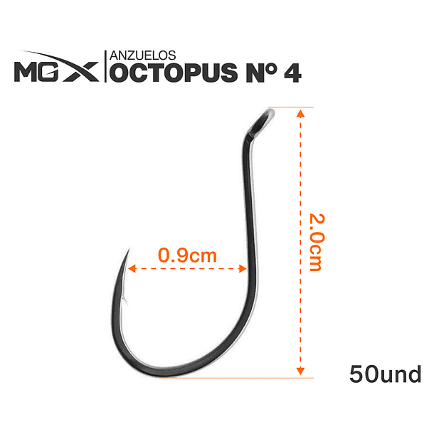 MGX Anzuelo Octopus N°4 2