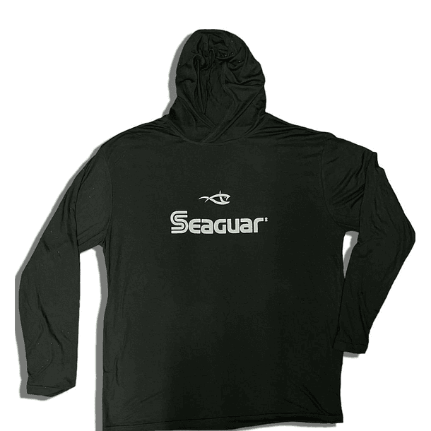 Polera de poliester manga larga en negro Seguar