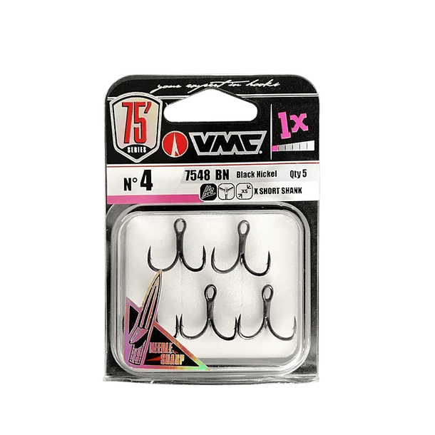 VMC Triple 7548 Anzuelo Triple Níquel Negro