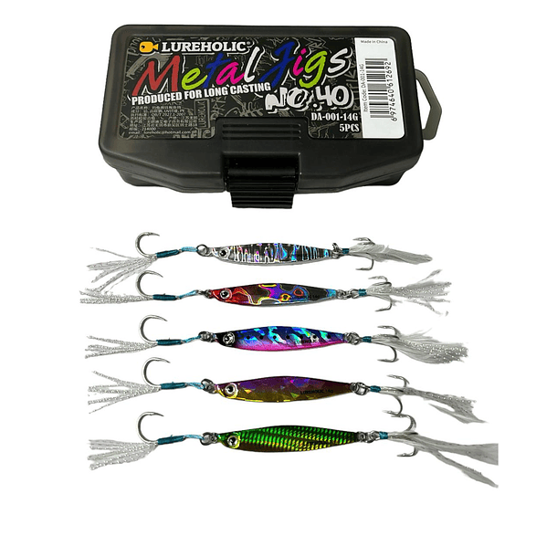Kit Lureholic Metal Jigs No.40 DA-001- 14gr