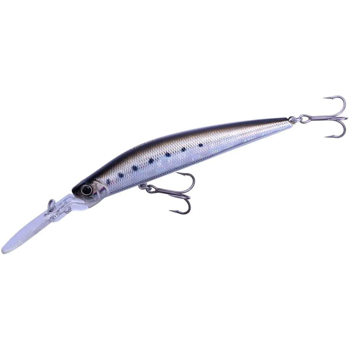 Duo Hacker Slaver Cranking Minnow 105 SP - Sardine Noir