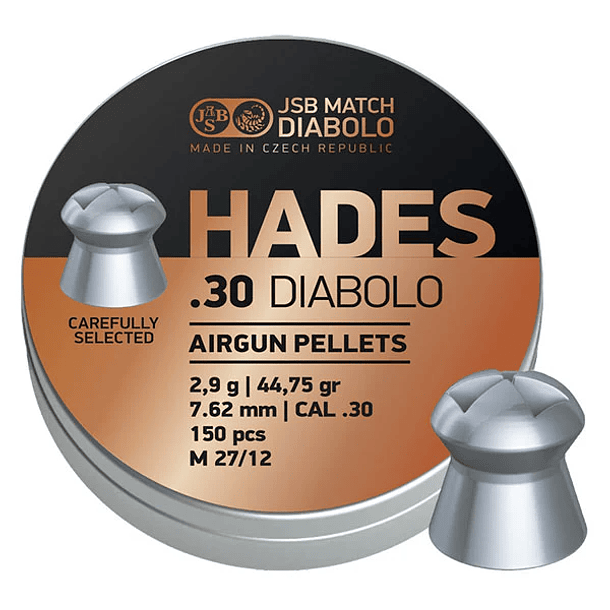 JSB Match Hades .30 Diabolo 44.75 gr. 150 pcs. CAL.30 / M27/12