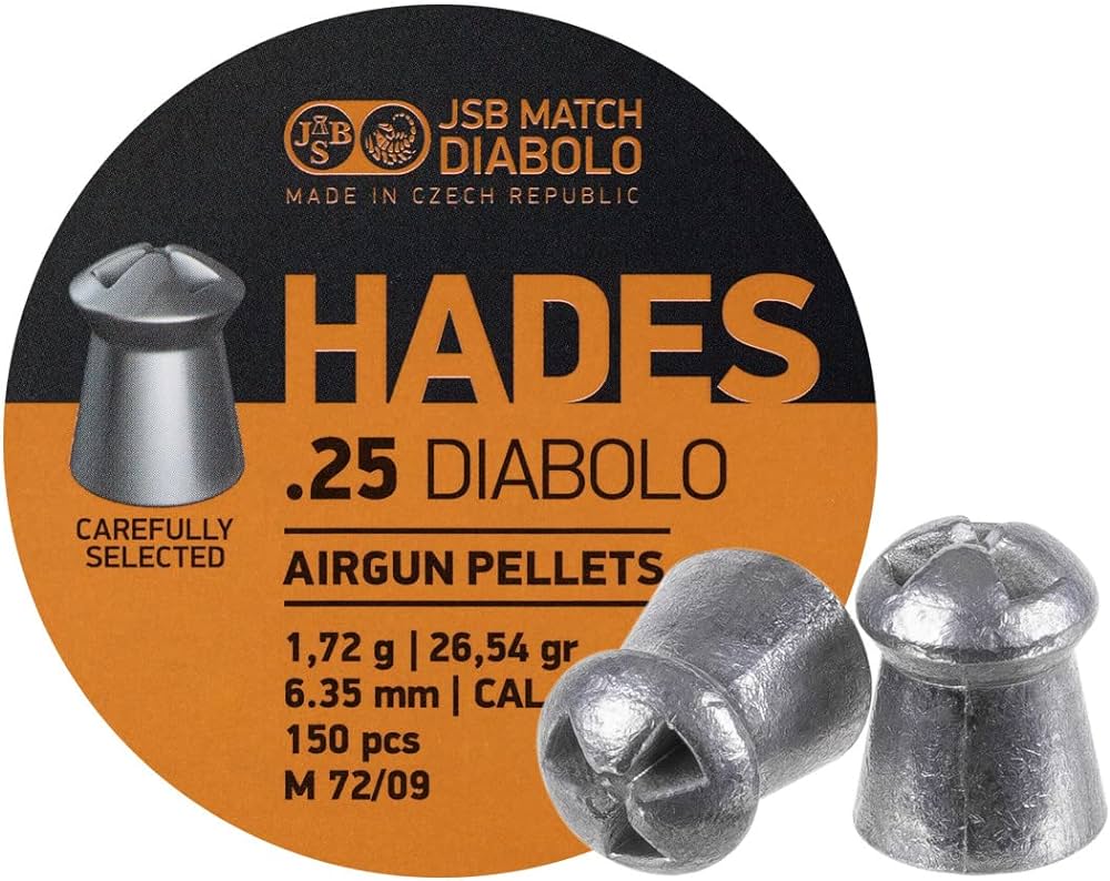 JSB Hades .25 Diabolo 26.54gr/ 6.35mm/ 150pcs