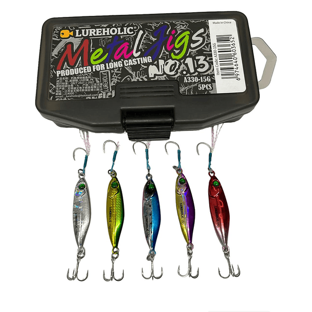 Kit Lureholic Metal Jigs No.13  A330- 15G 