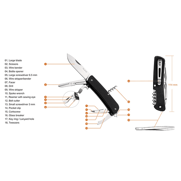 Cortaplumas Ruike L32-B (Black) 2