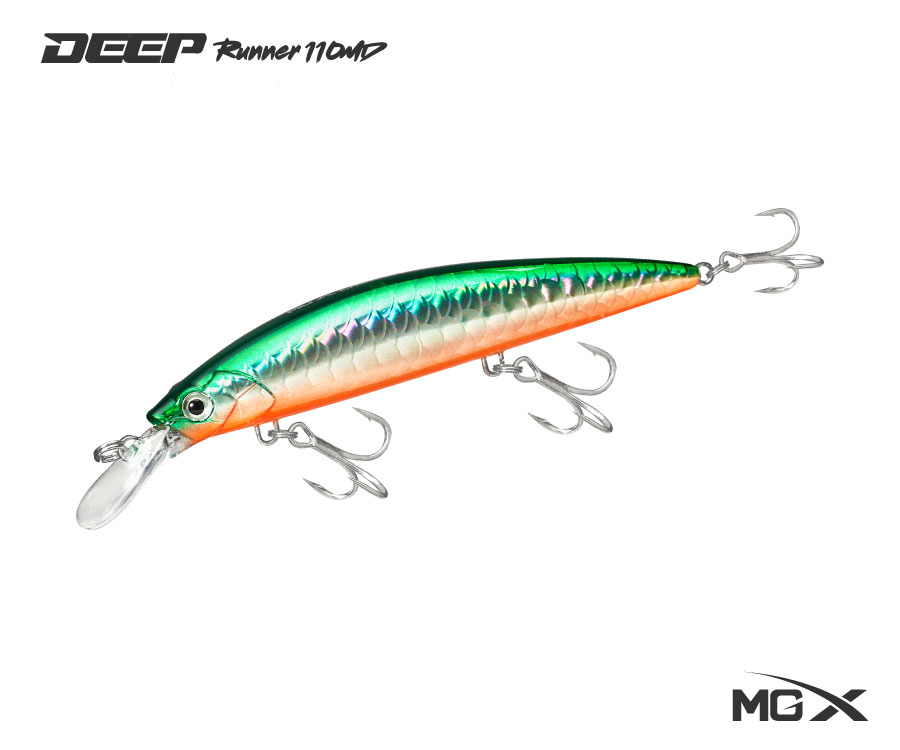 MGX Deep Runner 110MD - Anaranjado-Verde