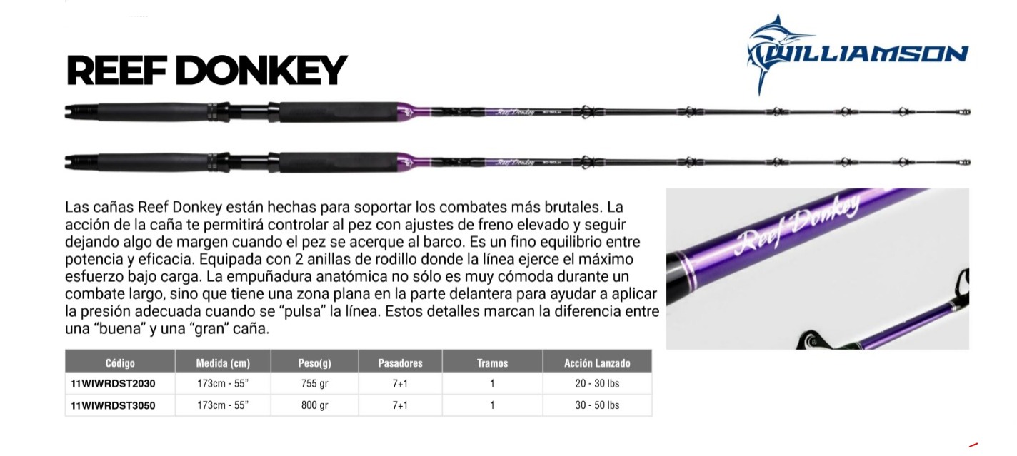 Williamson Reef Donkey WRDST3050 / 173mt. 30-50 lbs.