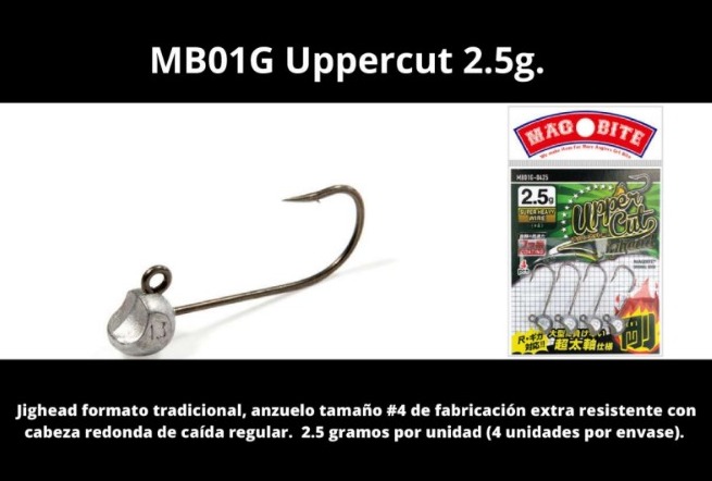 Magbite Jighead Upper Cut 2.5gr. #4