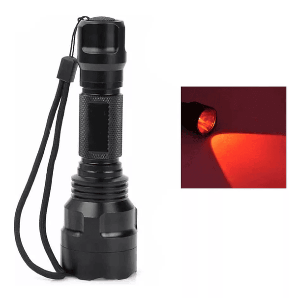 Linerna Luz Roja TH TACTICAL Recargable 1x18650 2