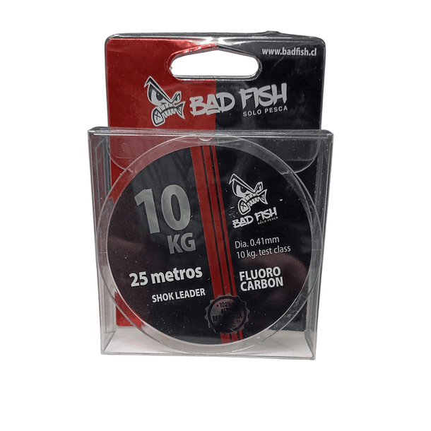 BAD FISH Shock Leader- Fluorocarbono 10kg/ 25 mt / 0.41mm