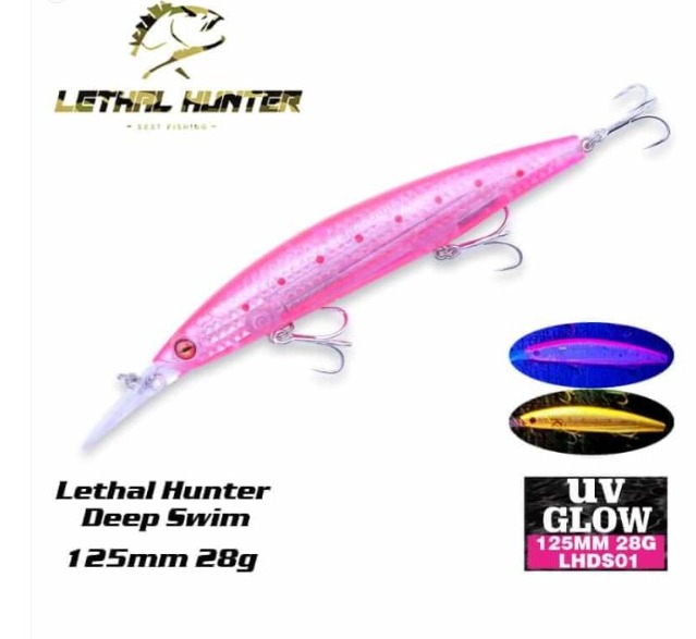 Lethal Hunter Deep Swim 125 S 28gr. UV GLOW