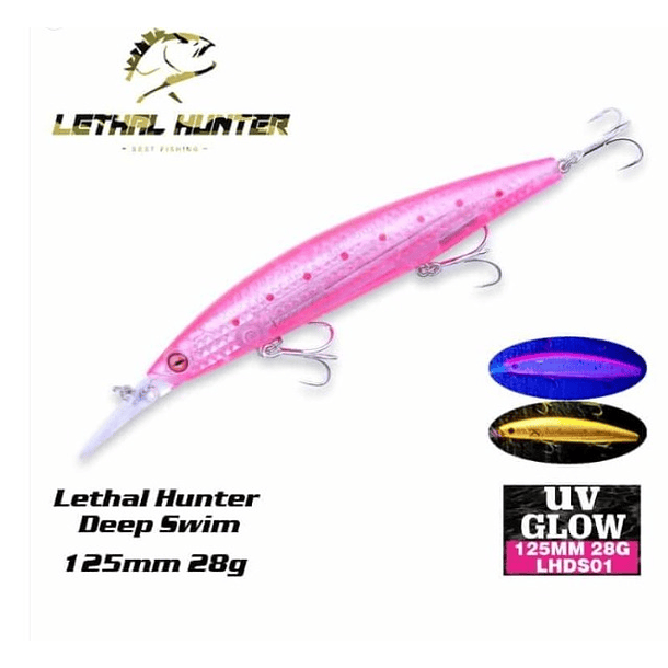 Lethal Hunter Deep Swim 125 S 28gr. UV GLOW