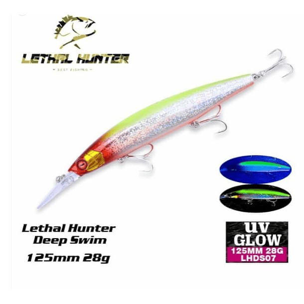 Lethal Hunter Deep Swim 125 S 28gr. UV GLOW 3